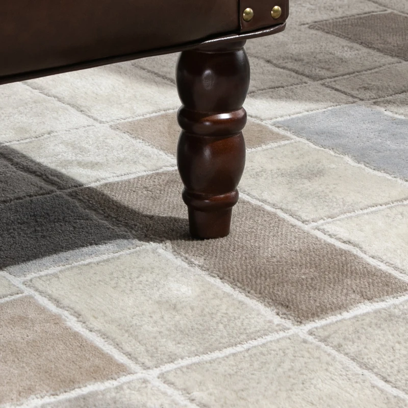 HOMCOM Poltrona in Stile Vintage Rétro per Soggiorno o Camera da Letto, Similpelle Marrone, 73x76x89cm