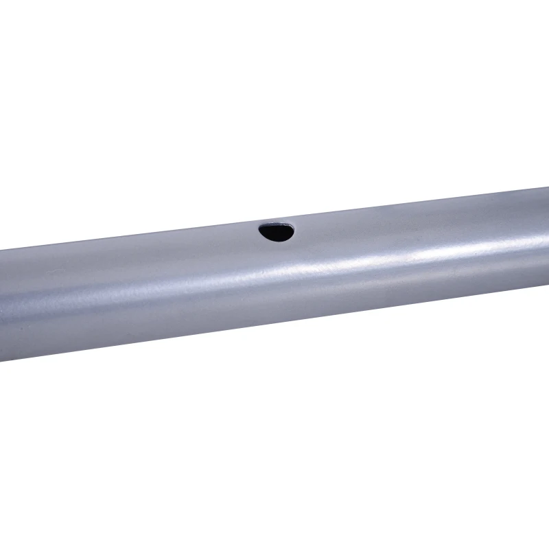 HOMCOM Rastrelliera Portabiciclette per 5 Bici, Acciaio Zincato Antiruggine, Fissaggio Parete/Pavimento 140.5 x 30 x 21.5cm