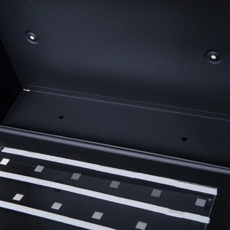 HOMCOM Cassetta Postale con Scomparto per Giornali 2 Chiavi Montaggio a Muro in Acciaio