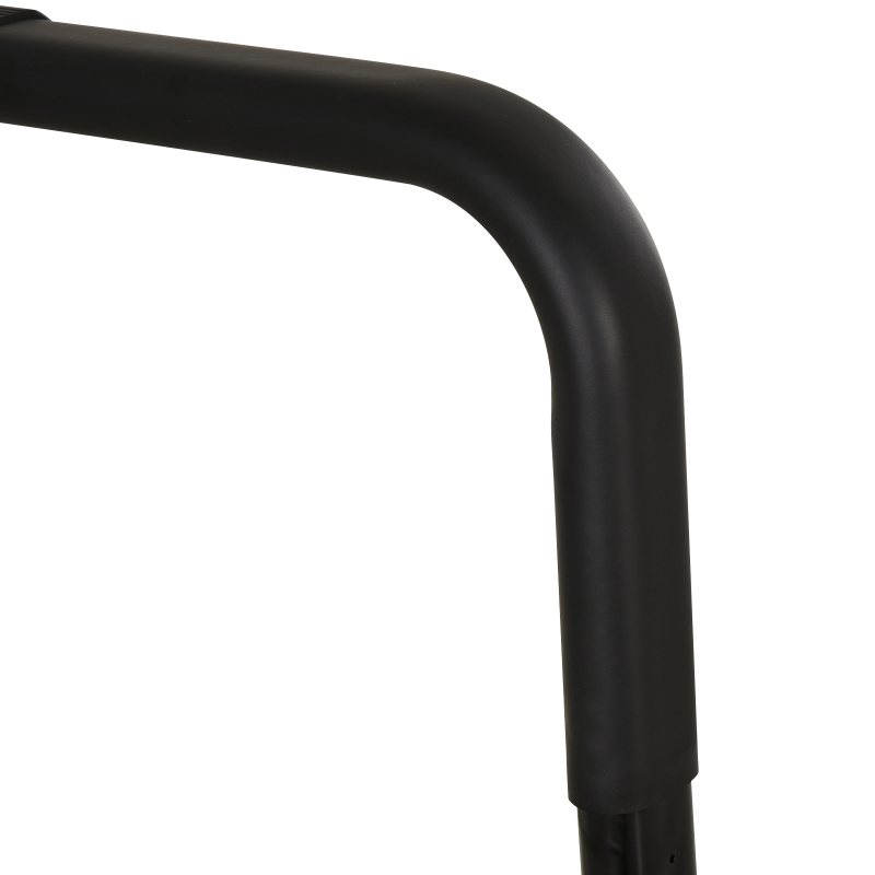 HOMCOM Tapis de course Fitness électrique pliable - 1 à 10 Km/h - écran LED multifonctions - puissance 600 W - acier noir