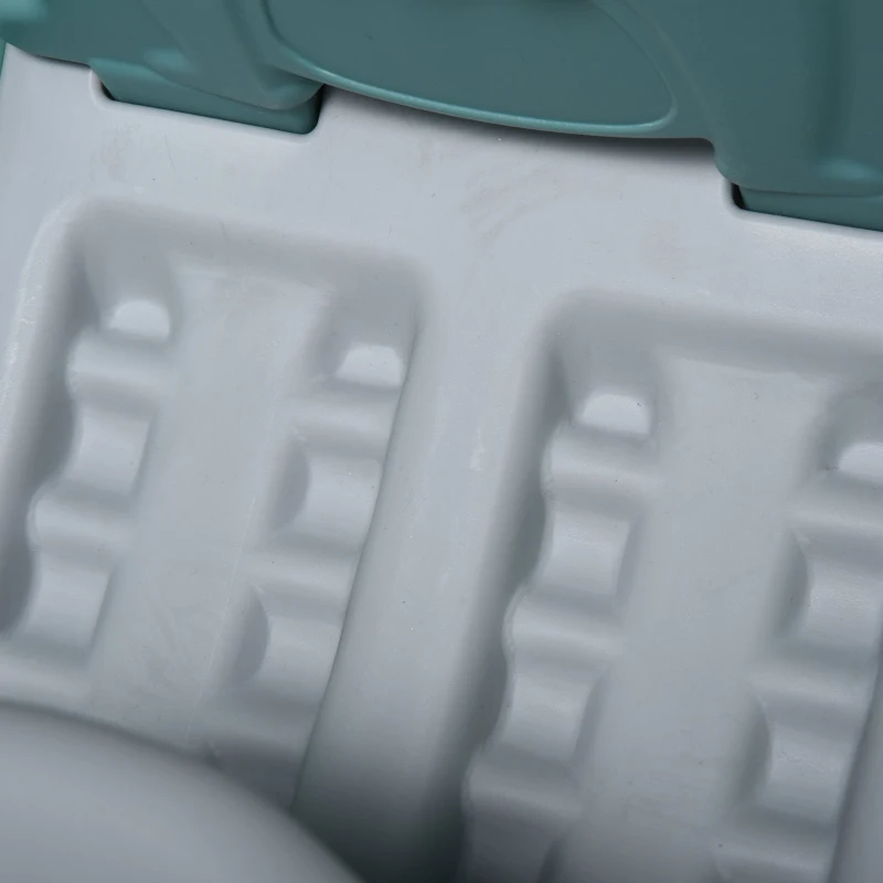 HOMCOM 3-in-1 Cavallo a Dondolo Scivolo per Bambini e Canestro, Età 18-36 mesi, per Casa e Giardino, Verde