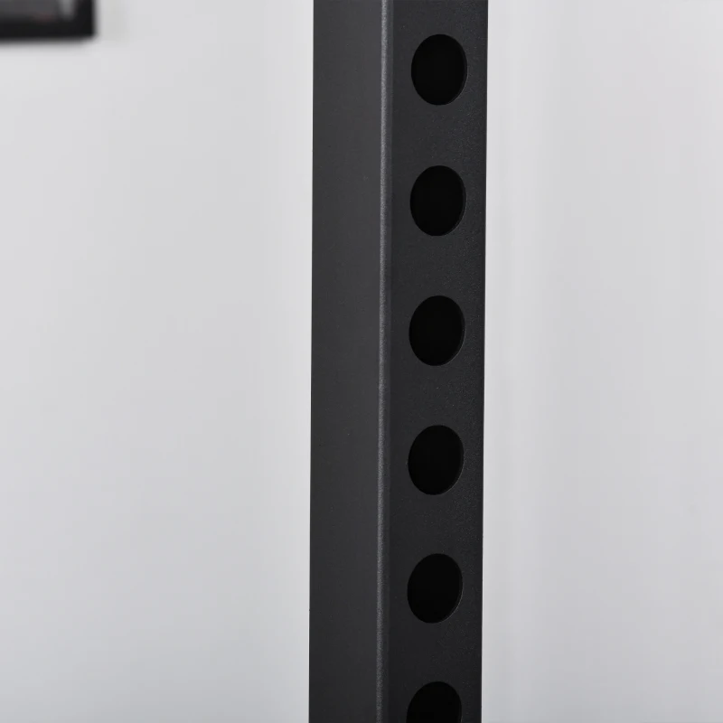 HOMCOM Palestra Multifunzione Stazione Fitness per Allenamento a Casa e Professionale, in Acciaio, 155x118x220cm, Nero