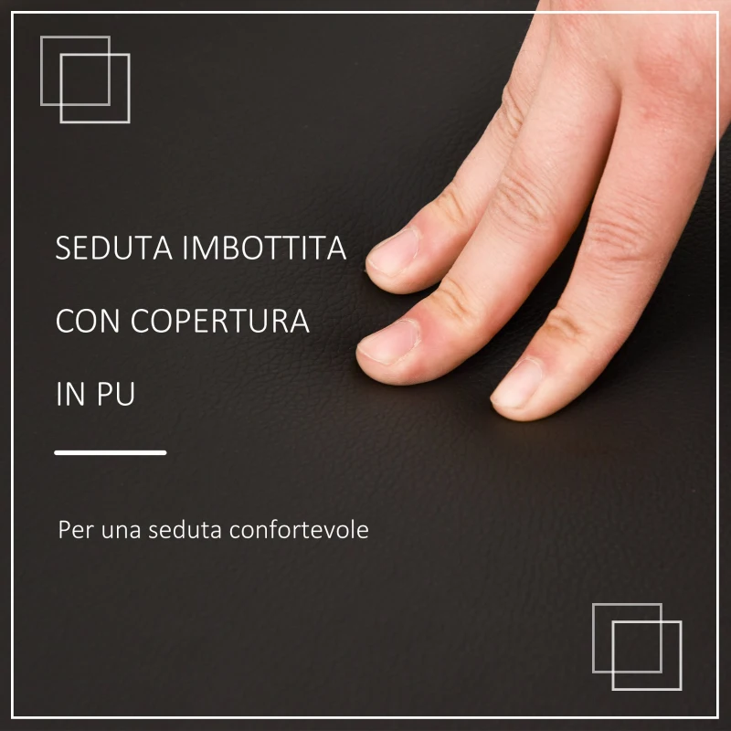 HOMCOM Pouf Portascarpe con Cassetto, Scarpiera Salvaspazio con Seduta Imbottita