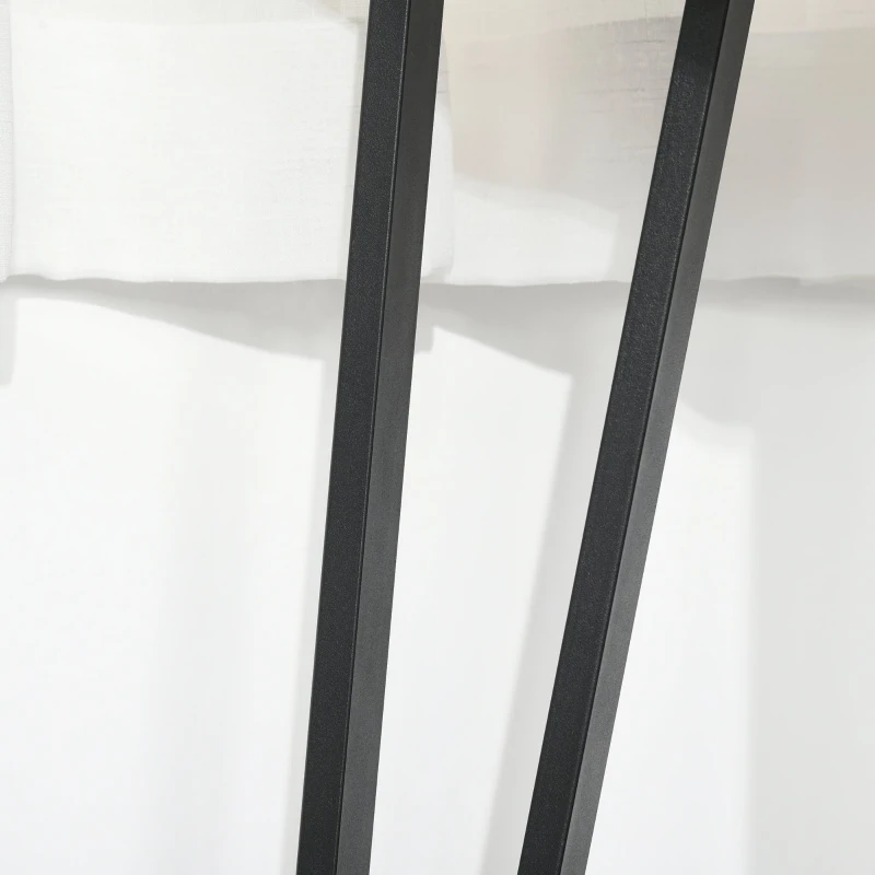 HOMCOM Tavolo Rettangolare in Stile Rustico Industriale in MDF e Metallo, Tavolo da Cucina e Bar 110x60x102cm Marrone