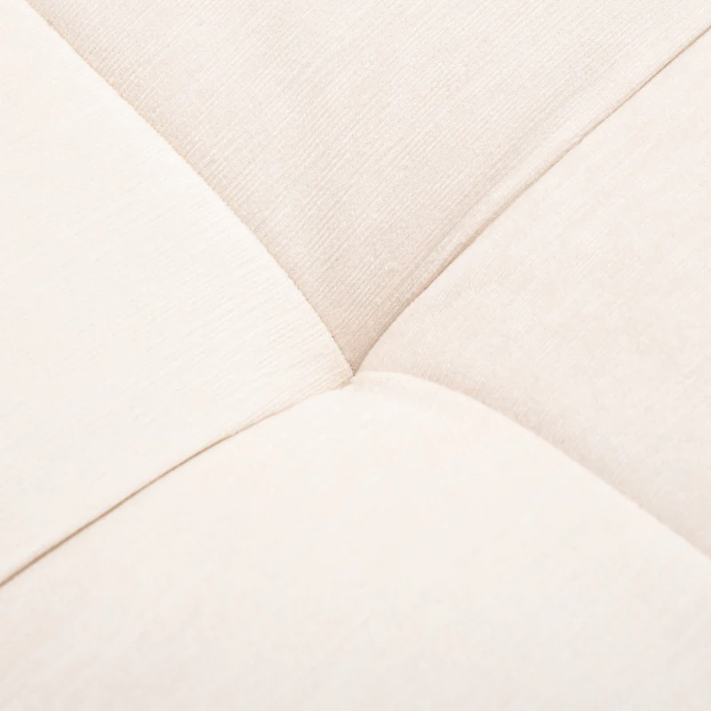 HOMCOM Divano Letto Singolo a 2 Posti in Tessuto, Profondità della Seduta Regolabile e Braccioli, 213x112x83cm, Beige
