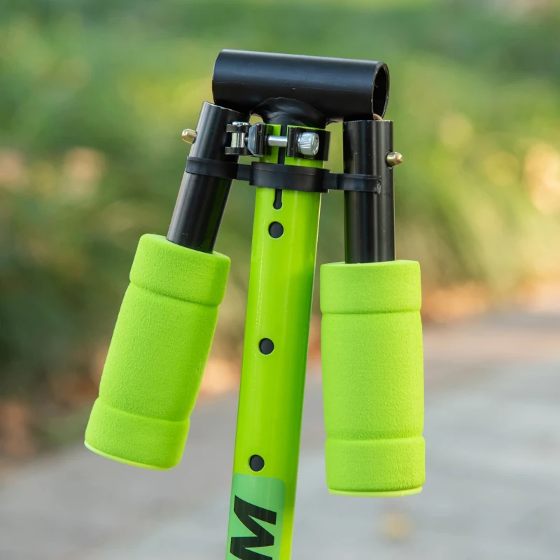 HOMCOM Monopattino Pieghevole per Bambini con Manubrio Regolabile 75-85cm, Alluminio - Verde