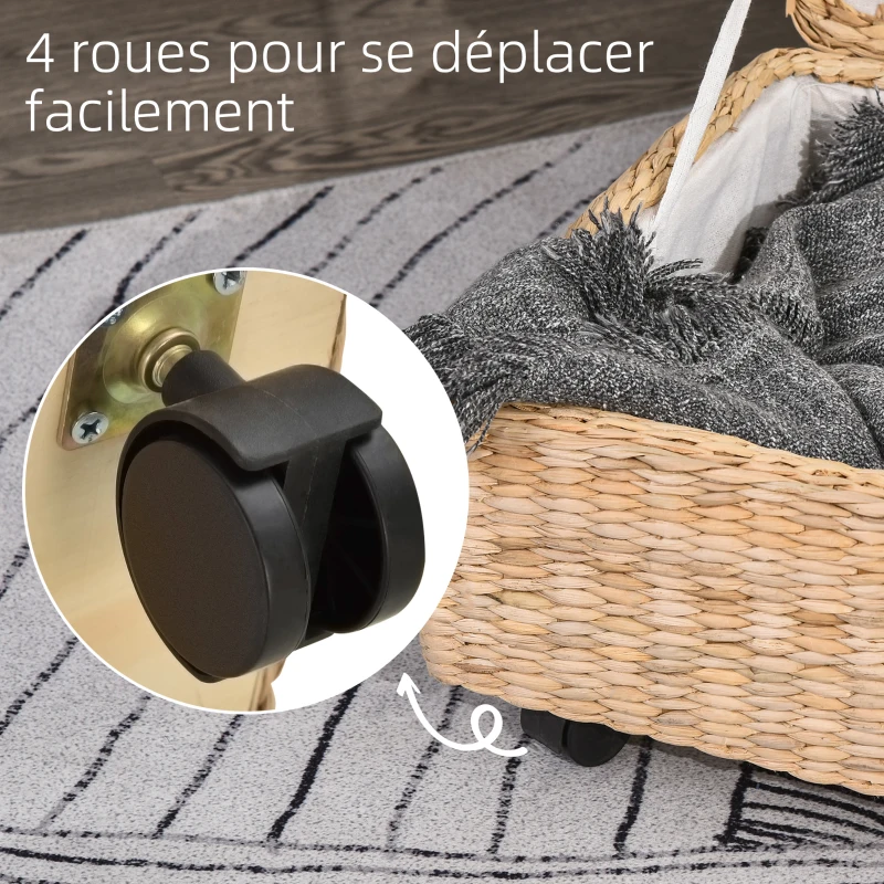HOMCOM Coffre Boîte de Rangement avec Couvercle Design Simple et Moderne Idéal pour Salon Chambre Stockage Chaussures Vêtements Jouets pour Enfants 76 x 40 x 24 cm