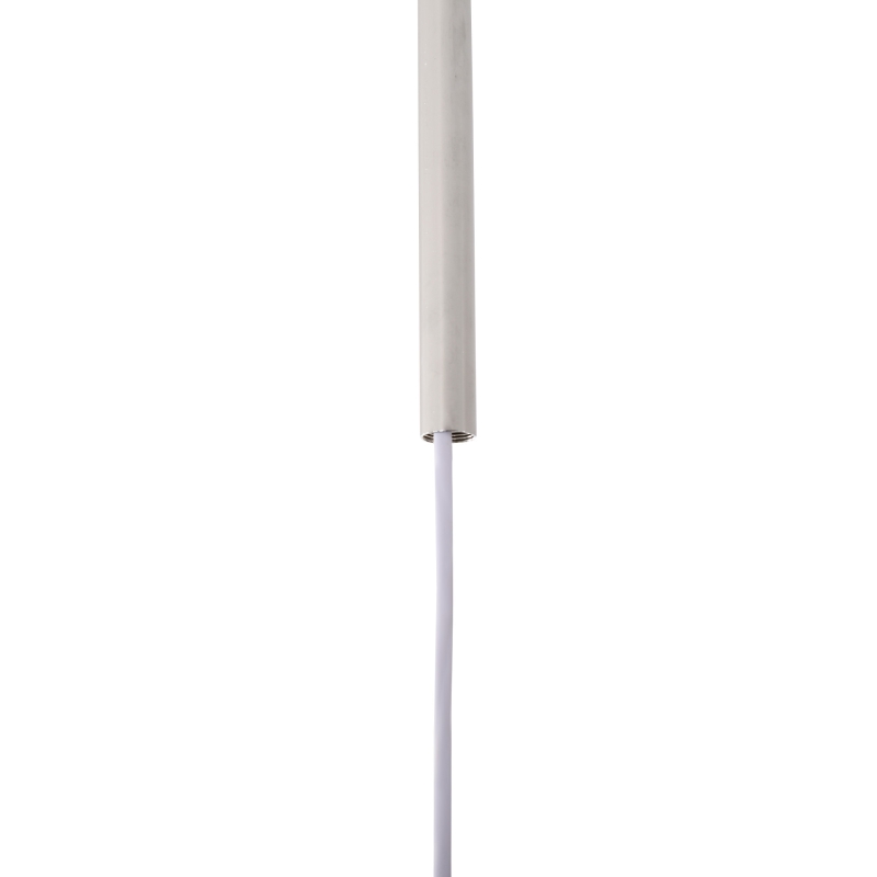 HOMCOM Lampadario Moderno a Sospensione con LED Dimmerabili e 3 Colori di Illuminazione, 59x59x44cm, Grigio Chiaro
