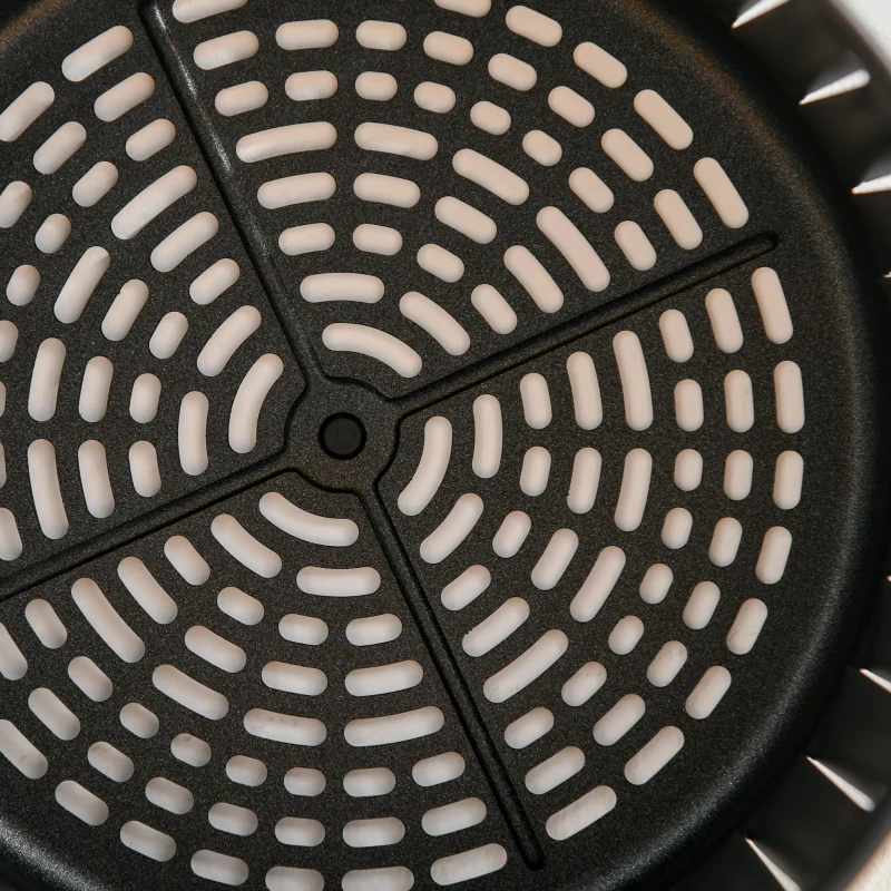 HOMCOM Friggitrice ad Aria Calda 3.5L, 7 Programmi, Temperatura Regolabile 80-200°C, 1500W, Friggitrice Senza Olio con Timer 60 minuti, Touchscreen