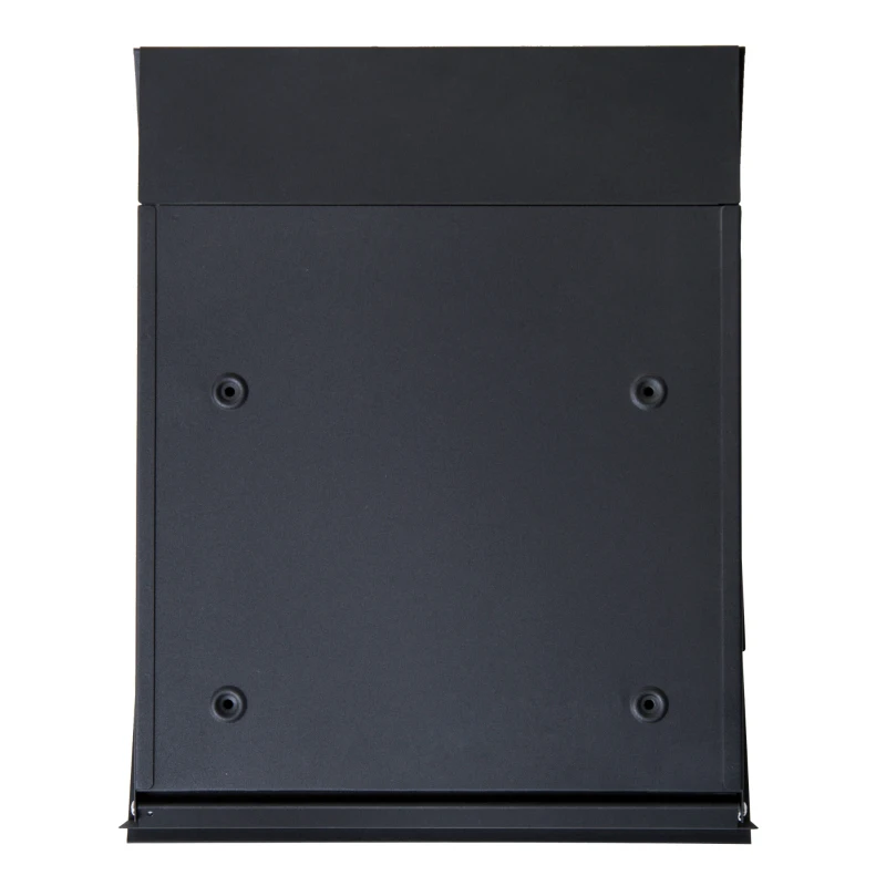 HOMCOM Cassetta Postale con Scomparto per Giornali 2 Chiavi Montaggio a Muro in Acciaio