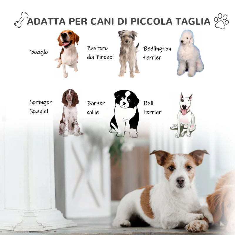 PawHut Cuccia per Cani Medi da Esterno e Interno, Casetta in Plastica con Cancello Rimovibile, 78x87x81cm, Bianco Verde Nero