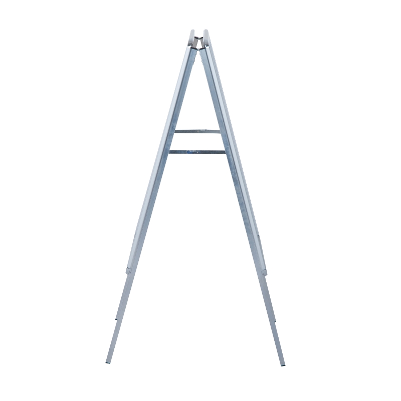 HOMCOM Espositore Pubbliciario Bifacciale a Cavalletto Pieghevole in PVC Bianco