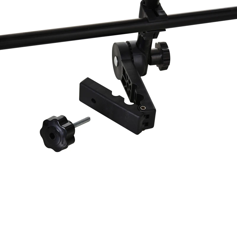 PawHut Divisorio Auto per Cani Regolabile in Altezza e Larghezza, in Ferro e ABS 85-140L x 30-50Acm, Nero