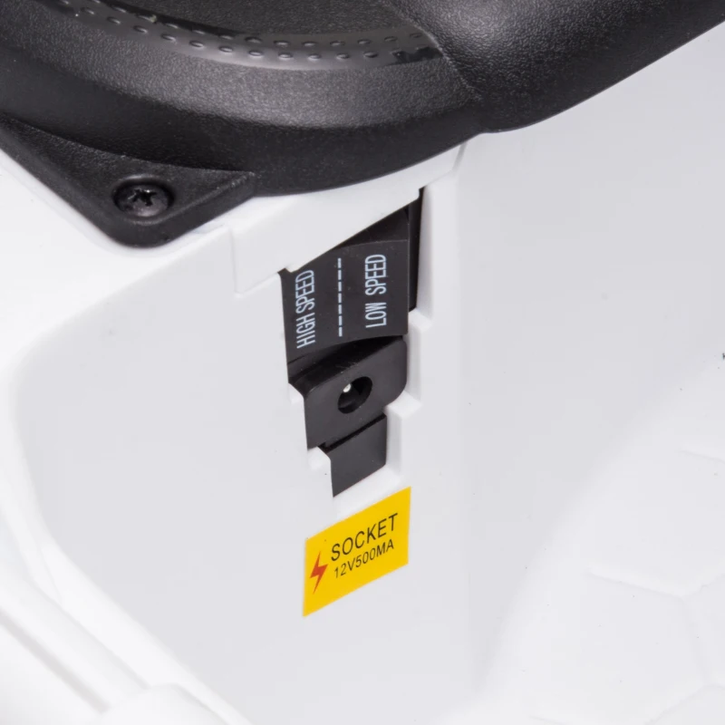 HOMCOM Macchina Elettrica per Bambini Jeep Fuoristrada con Telecomando, 2 Velocità 3-5km/h e USB, Bianco, 99.2x66.6x66.6cm