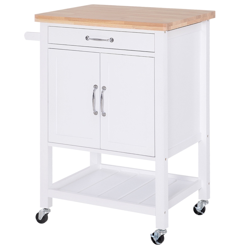 HOMCOM Carrello da Cucina Salvaspazio con Cassetto Porta Asciugamani Ruote
