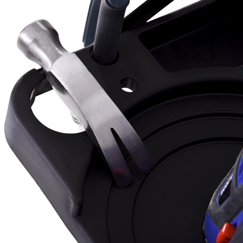 HOMCOM Scala in alluminio con scaletta doppia vassoio pieghevole salvaspazio