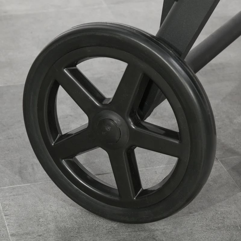 Outsunny Transat bain de soleil pliable style colonial inclinaison réglable multipositions accoudoirs roues résine tressée 4 fils noir