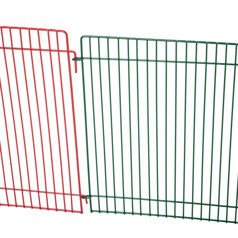 PawHut Box per Animali Modulabile 8 Pezzi, Recinto per Tartarughe Piccole, Criceti, 69x69x23cm Multicolore