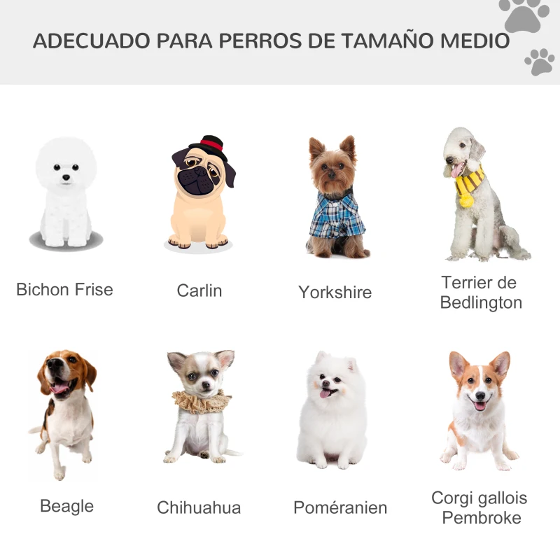 PawHut Remolque plegable para bicicleta de mascotas 8 reflectores bandera barra de remolque incluida acero poliéster impermeable máx. 30 Kg 130x73x90 cm rojo