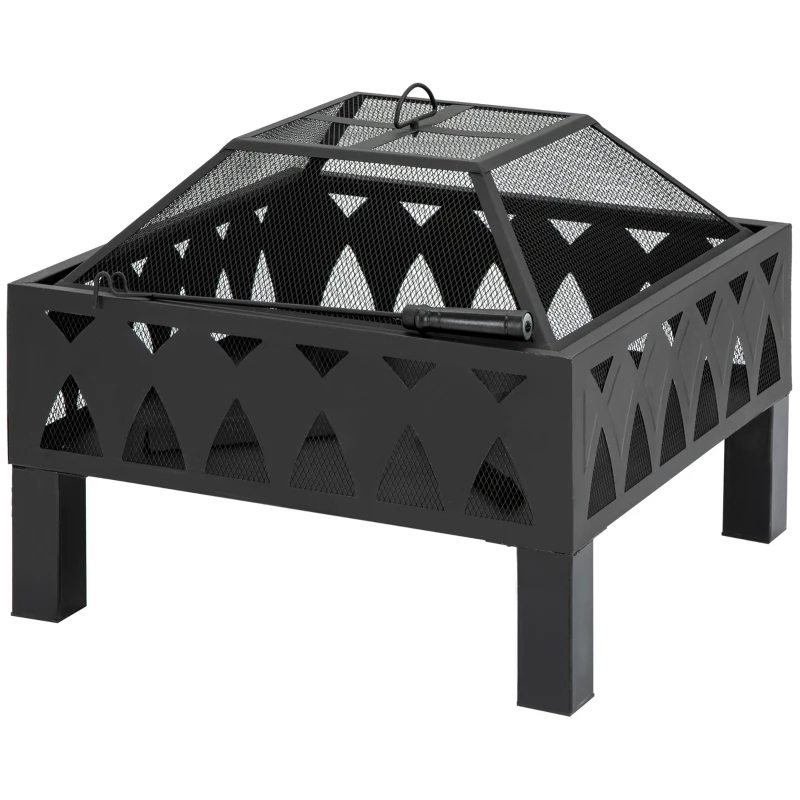 Tisonnier Pour Barbecue Charbon De Bois - 45,8 Cm En Acier Inoxydable