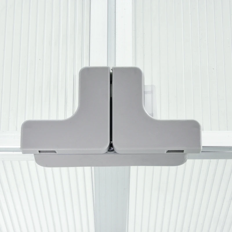 Outsunny Outdoor Greenhouse Polycarbonate Grow House Flower Vegetable Plants Raised Bed Garden Aluminum Cold Frame 180 x 51 x 51 cm