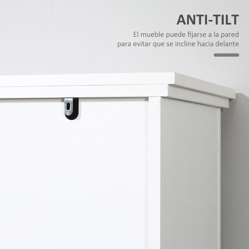 HOMCOM Armario buffet de cocina mueble de almacenamiento con puerta corredera imitación granero estantes ajustables para comedor cocina sala de estar 80 x 39 x 87 cm