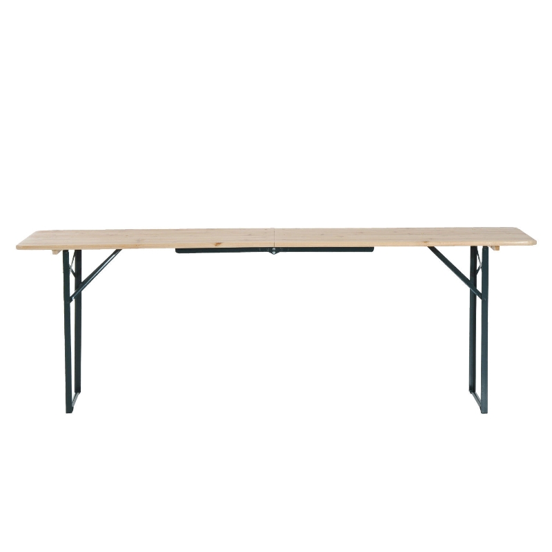 Outsunny Set de Gradina Pliabil Masa cu 2 Banci in Lemn de Brad