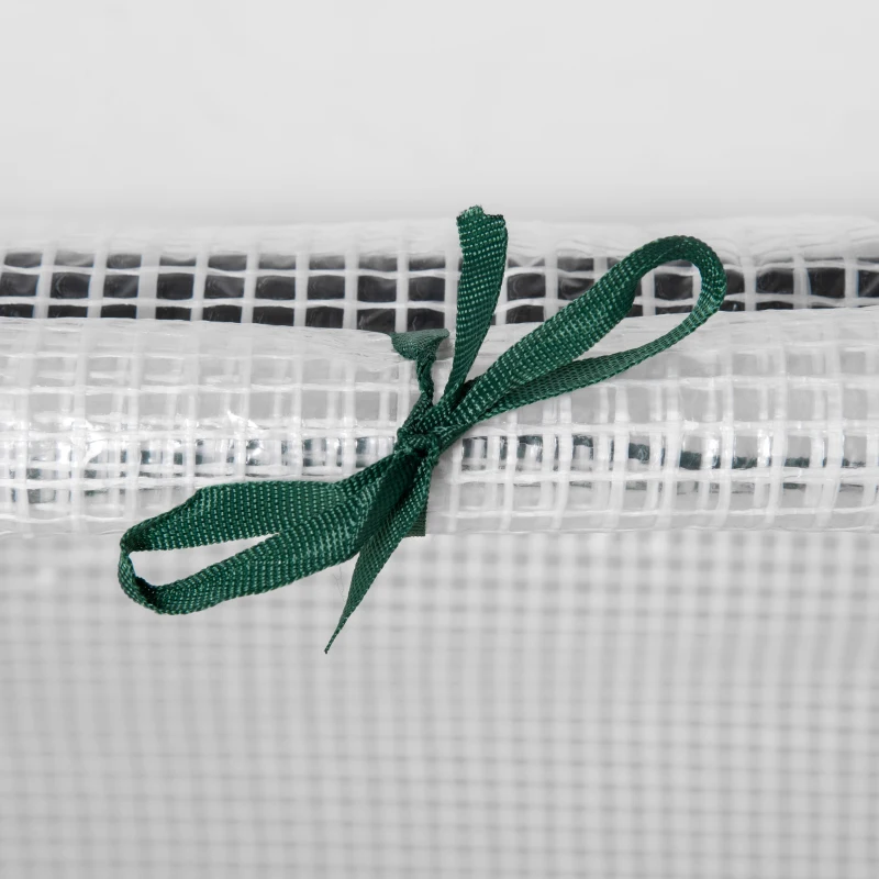 Outsunny mini sera gradina cu 2 ferestre, 119x60x60cm, alba
