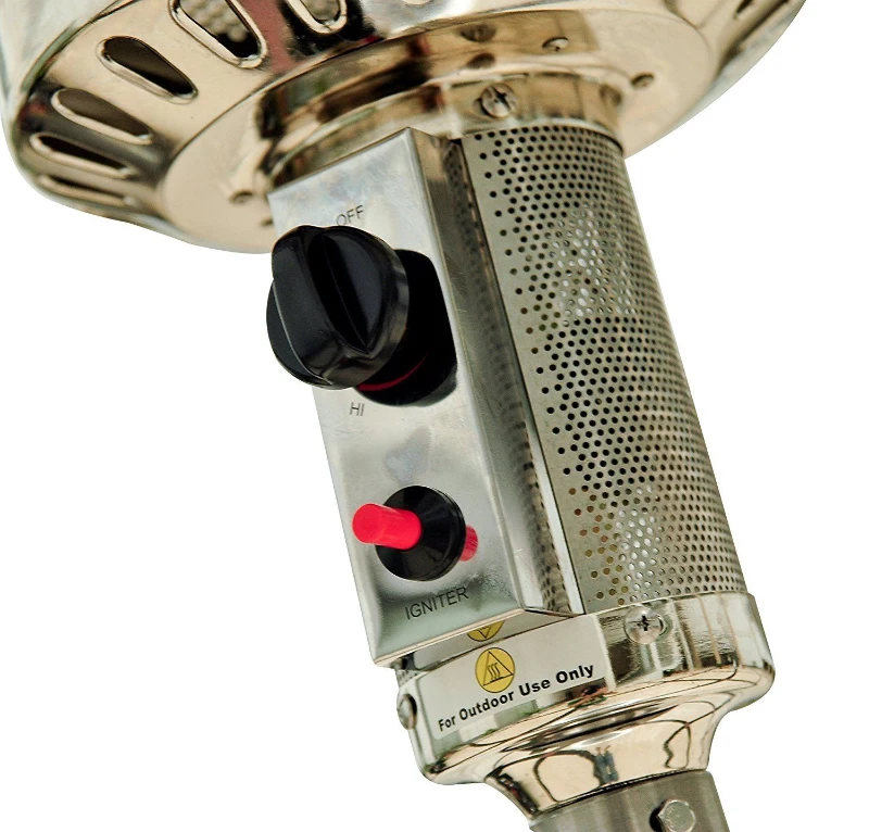 Outsunny Sobă pentru Extern pe Gaz din Inox Patio Heater Încălzire