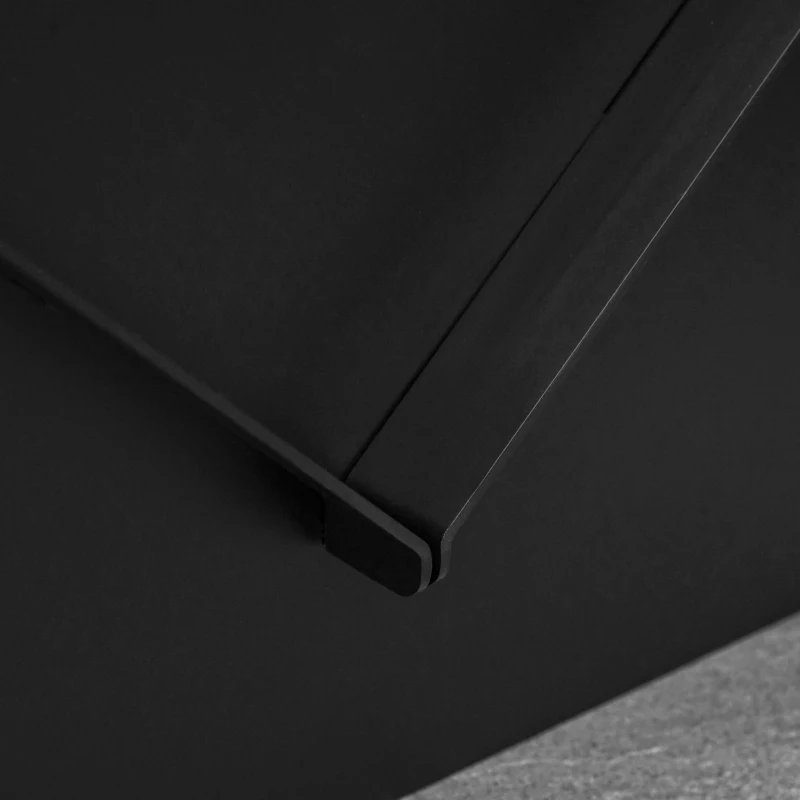 Outsunny Vatra de Foc pentru Gradina din Otel Patrata cu Manere, 50x45x30cm, Negru