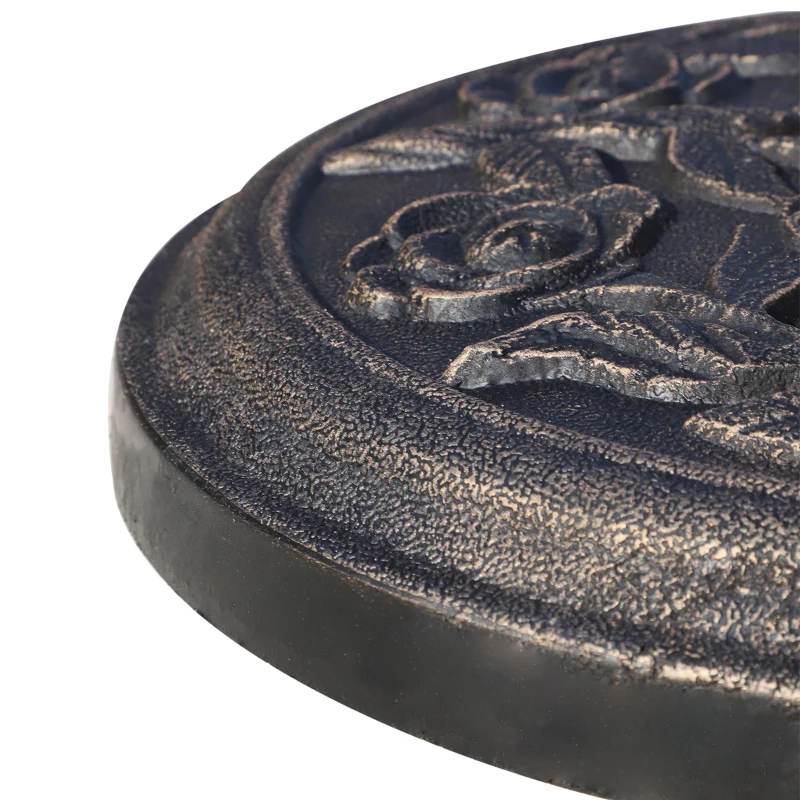 Outsunny Baza pentru umbrela 9kg din rasina cu finisaje din bronz Φ45.5 x 31cm bronz