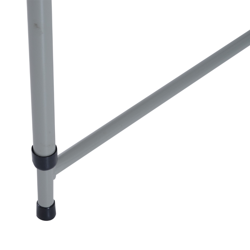 Outsunny Masa Pliabila tip Valiza pentru Camping si Picnic in Polietilene, Alb, 122x61x59/74cm