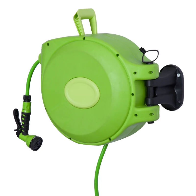 DURHAND Tambur Portabil montat pe Perete cu Derulare Automata cu Duza 20 Metri