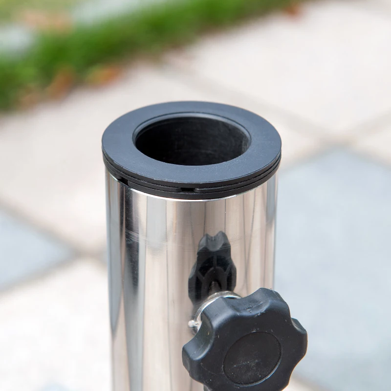 Outsunny Suport Baza Pentru Umbrela de Gradina in Marmura 25kg, 40x40x38cm