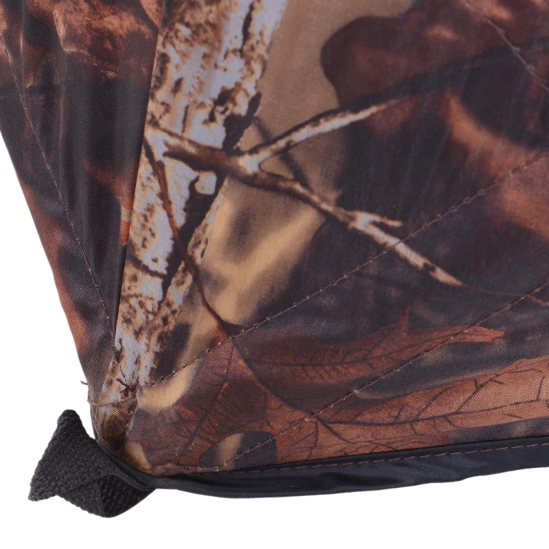 Outsunny Cort Stealth Camo pentru Vanat si Fotografie 2 Persoane 4 Geamuri Buna Vizibilitate, Tesatura Oxford,145x145x165cm