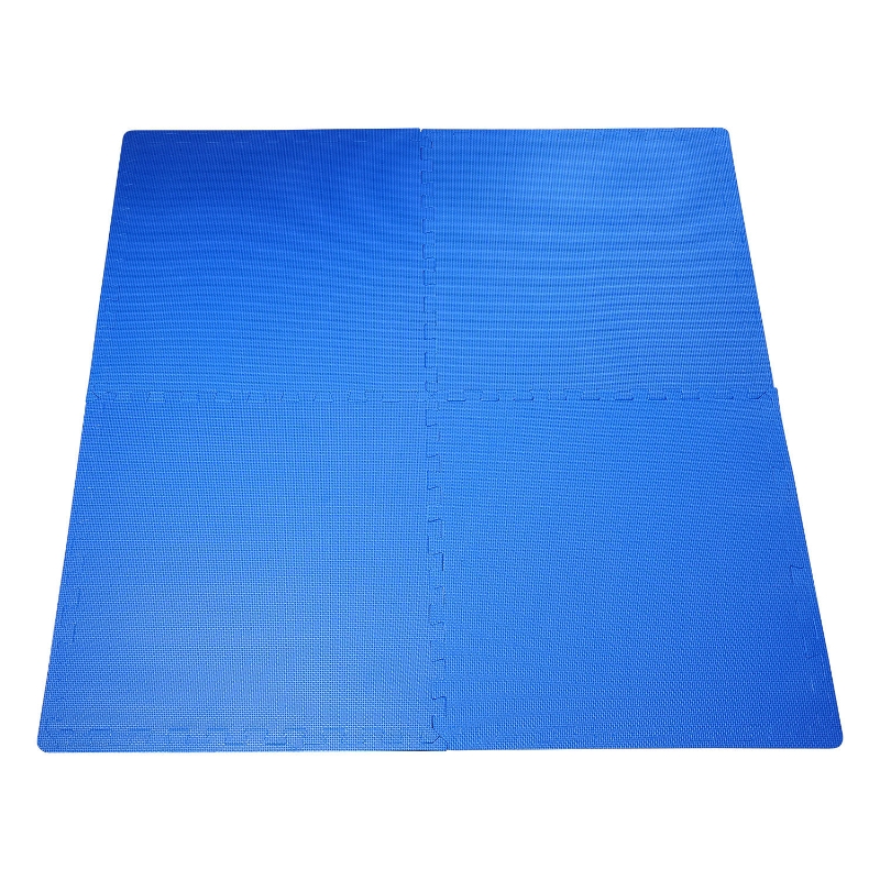 HomCom set covor tip puzzle 8 bucati, 60x60cm, albastru