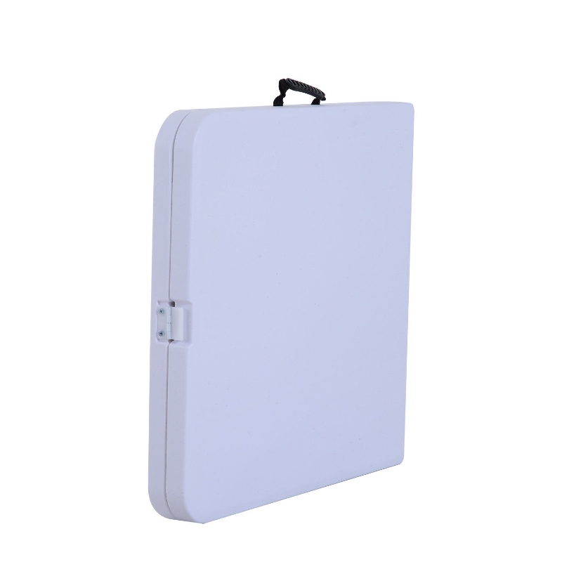 Outsunny Masa Pliabila tip Valiza pentru Camping si Picnic in Polietilene, Alb, 122x61x59/74cm
