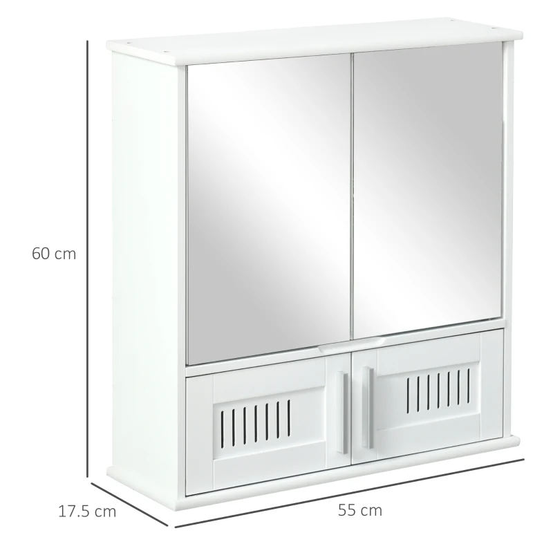 Kleankin mobilier suspendat de baie, 55x17.5x60 cm