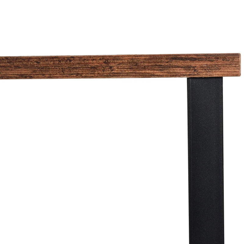 HOMCOM raft stil industrial, 3 nivele, 120x30x76 cm