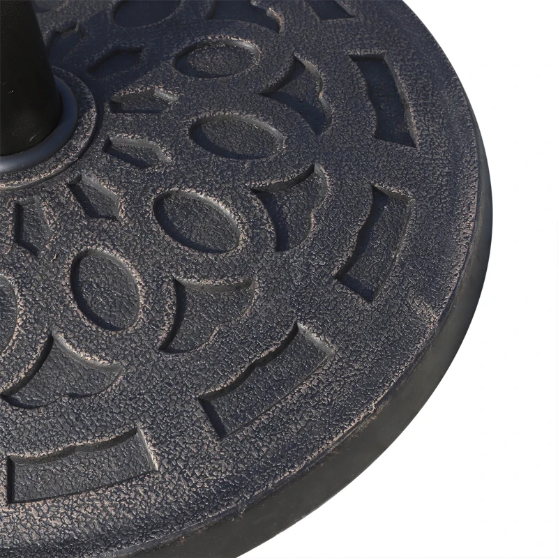 Outsunny Baza pentru umbrela 12kg din rasina Φ48.5x34cm pentru stalpi 38-48mm bronz