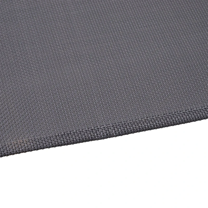 Outsunny Sezlong tip Leagan din Otel cu Perna Negru 200 x 130 x 52cm