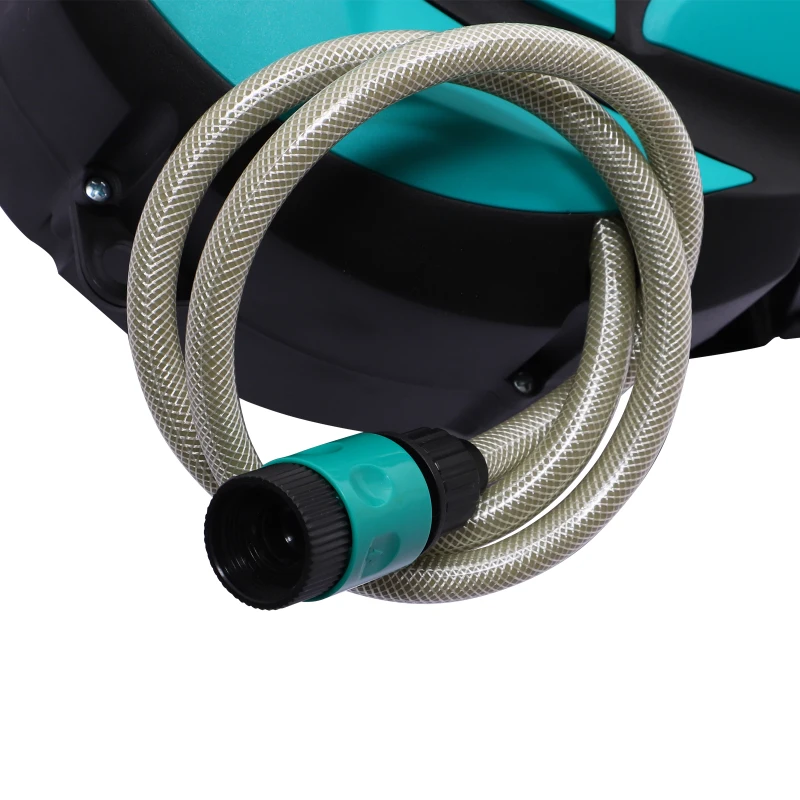 DURHAND Rola pentru tub de apa de Gradina Automat cu Fixaj pe Perete cu Tub de 10m, 28x14x34cm(m-9)