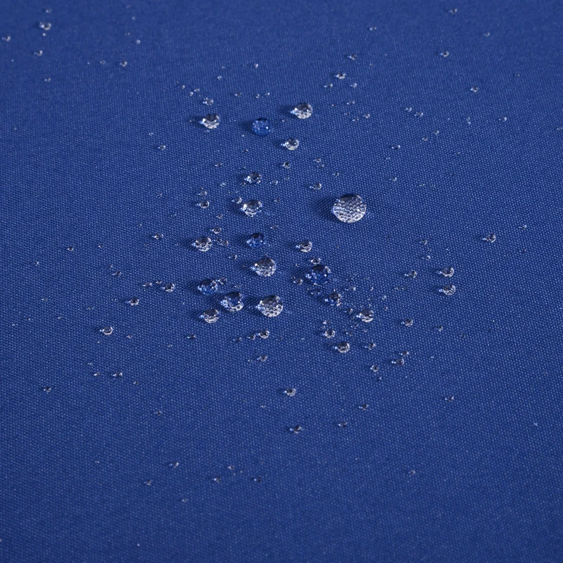 Outsunny Umbrela de Gradina Φ300cm care se Inclina cu Manivela din Metal si Poliester Albastru