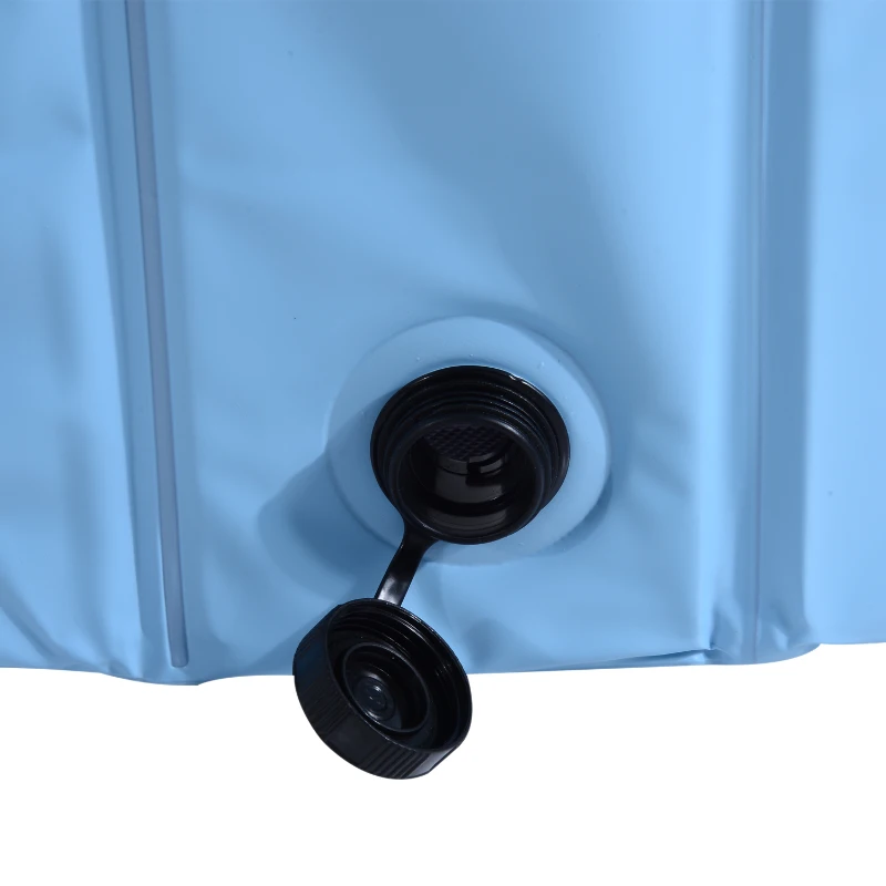 PawHut Piscina pentru caini, pliabila, 140x30 cm, albastru