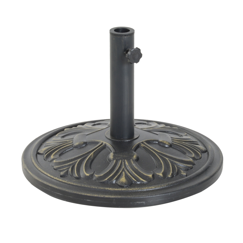 Outsunny Baza pentru Umbrela de Soare pentru Stalp de 35mm/38mm/48mm Greutate 13KG de Gradina