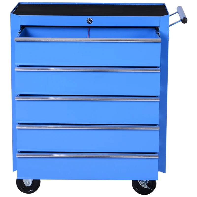 Homcom Carucior Atelier – Organizator 5 Sertare pentru Ustensile