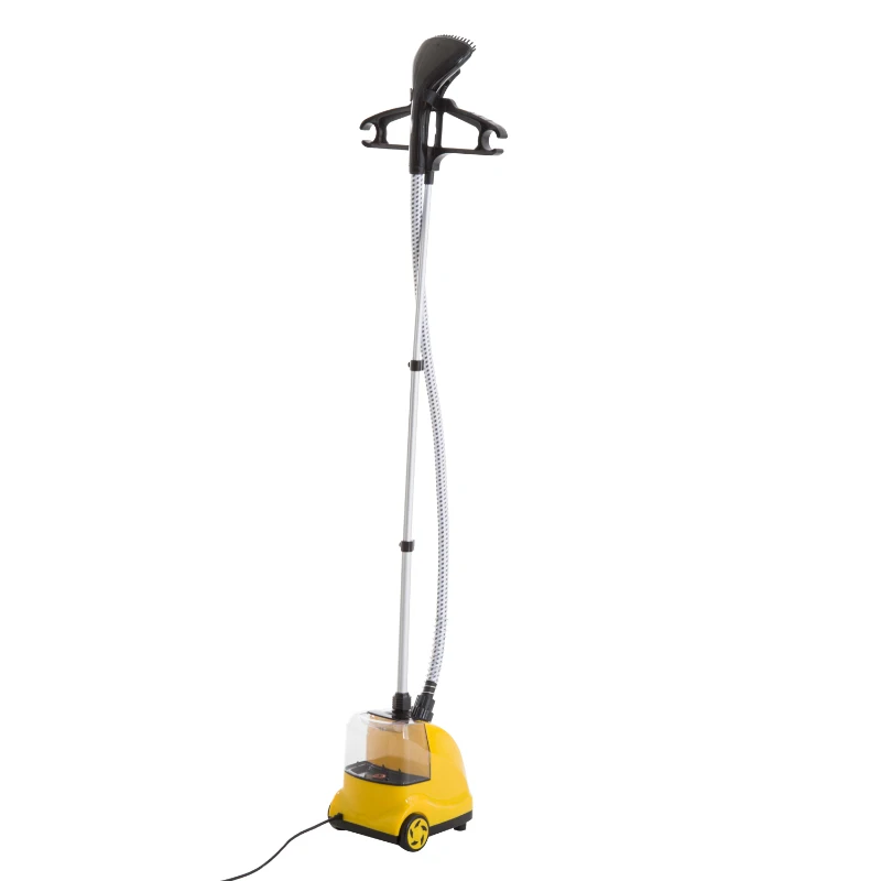 HOMCOM fier de calcat vertical cu vapor 1.4L 1800W, galben
