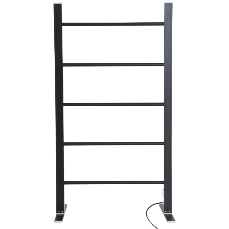 Homcom Sistem de uscat Prosoape Suport de Uscat Rufe Electric 100W Vertical cu 5 Axe, 58x39x105cm