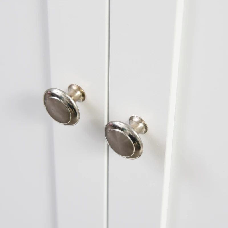 HOMCOM Carucior de bucatarie suport condimente cu 3 niveluri si 4 roti din MDF si PAL, 89x45x89.5cm, alb(m-8)