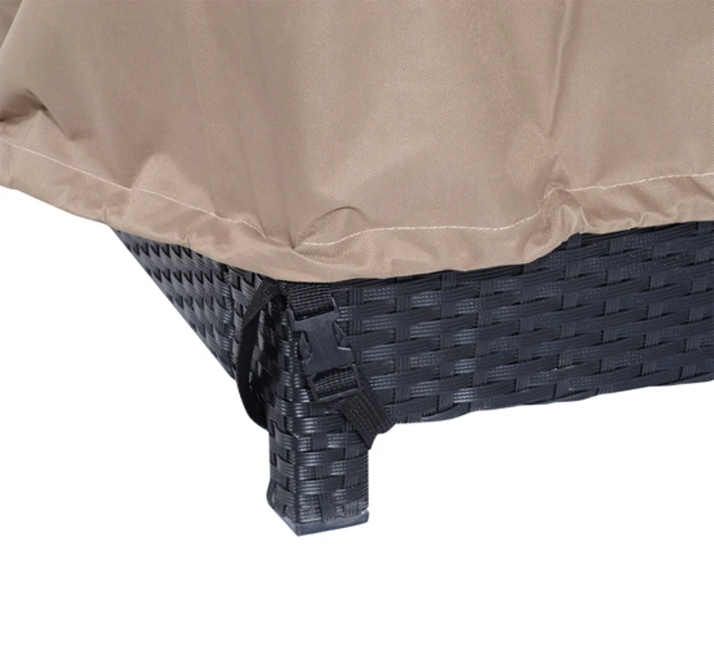 HomCom Prelată pentru Acoperire Anti-praf Multifuncțională din Material Oxford, 97 × 93 × 63/83cm Crem